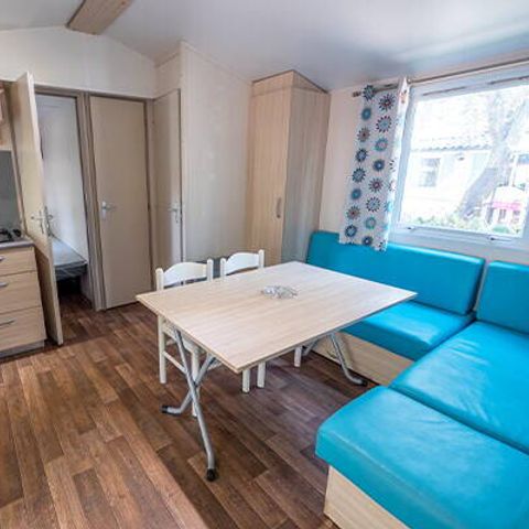 Stacaravan 6 personen - Mobile-home | Comfort | 3 slaapkamers | 6 pers. | Verhoogd terras | 2 badkamers | Airconditioning.