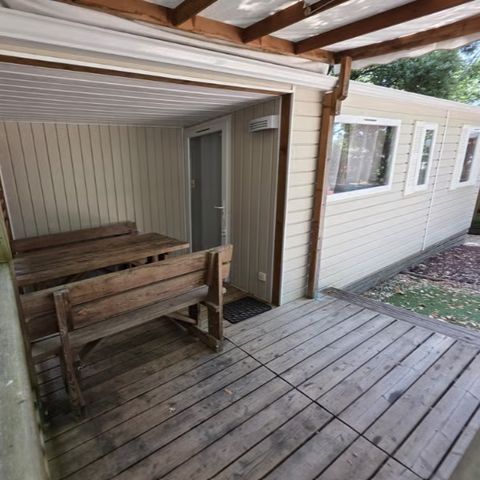 Stacaravan 6 personen - Mobile-home | Comfort | 3 Slaapkamers | 6 Pers. | Terras Lounge | Klimaat.