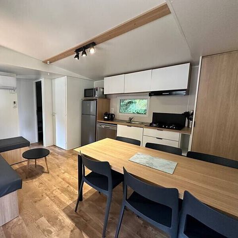 Stacaravan 6 personen - Stacaravan | Premium | 3 slaapkamers | 6 pers. | Terras Lounge | Air-con.