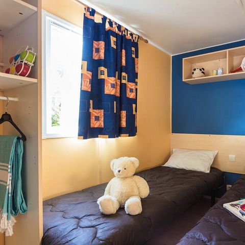 Stacaravan 6 personen - Classic | 2 Slaapkamers | 4/6 Pers. | Terras, verhoogd, niet overdekt