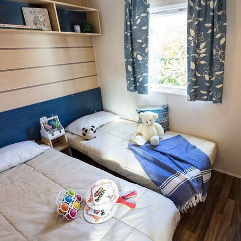 Stacaravan 6 personen - Comfort | 2 Slaapkamers | 4/6 Pers. | Verhoogd terras