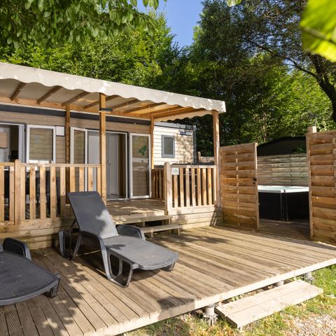 Stacaravan 4 personen - Ciela Privilège SPA - 2 slaapkamers - Vaatwasser, barbecue