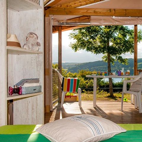 Tent 5 personen - Eco-Lodge | 2 slaapkamers | Capaciteit 4/5 personen | Geen sanitaire voorzieningen