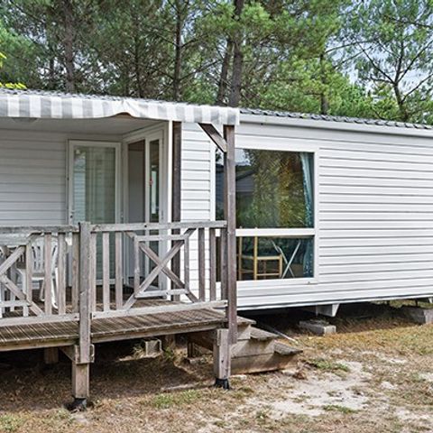 Stacaravan 4 personen - Copy Stacaravan | Klassiek | 2 Slaapkamers | 4 Pers. | Single terras