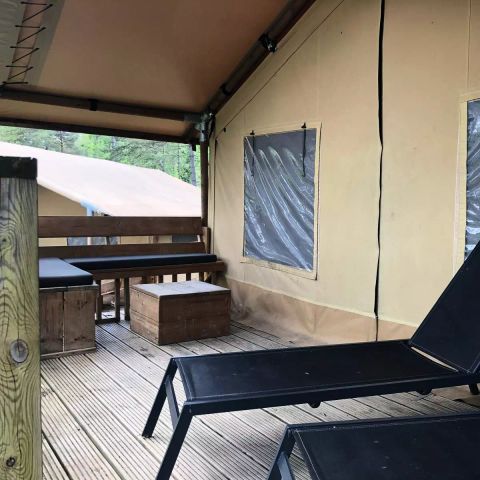 Safaritent 5 personen - Tente Kalahari XL 3 Pièces 5 Personnes Sans Sanitaire