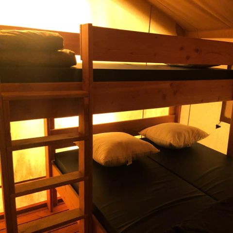 Safaritent 5 personen - Tente Kalahari XL 3 Pièces 5 Personnes Sans Sanitaire