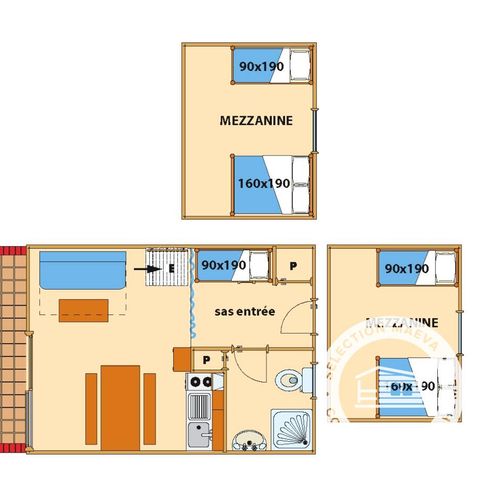 Appartement 7 personen - Residence Duplex 3 Kamers 6/7 Personen + TV