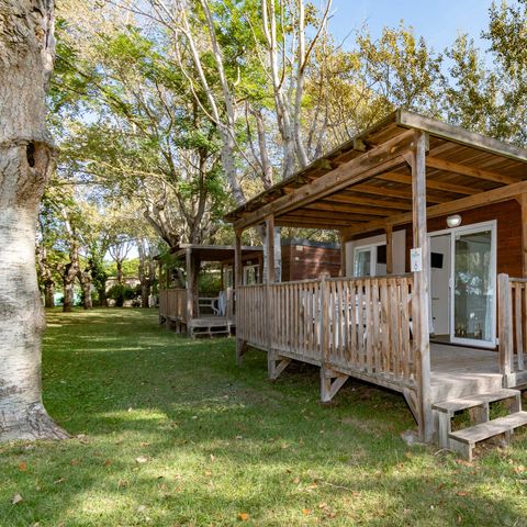 Stacaravan 4 personen - Lodge Deluxe Familie
