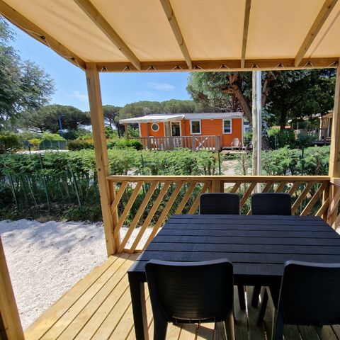 Stacaravan 4 personen - Théoule, 2 slaapkamers met airconditioning