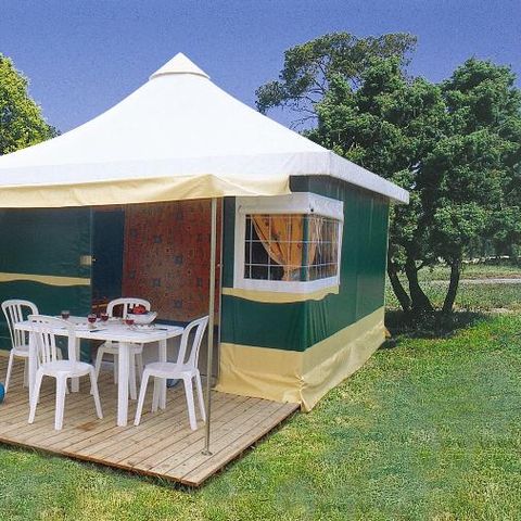 Glampingtent 5 personen - KIWI Zonder sanitair