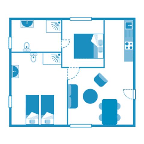 Appartement 4 personen - Flat Trendy 4p 2ch Prestige
