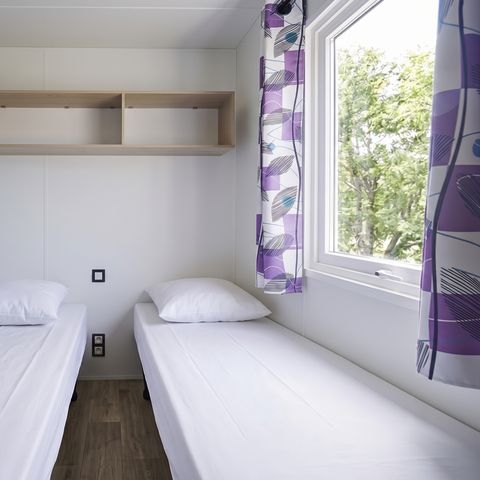 Stacaravan 6 personen - COMFORT - 3 slaapkamers - TV - CLIM - LV