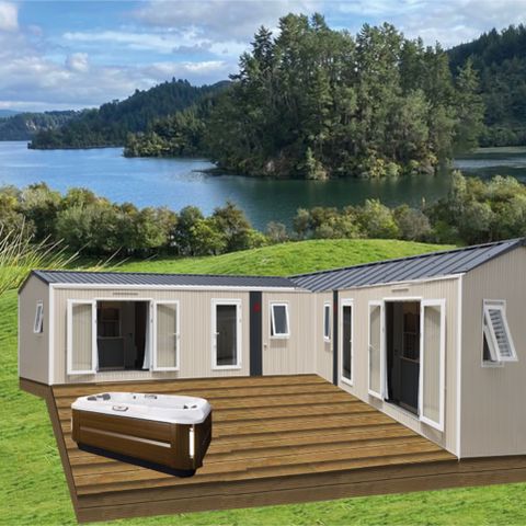 Stacaravan 12 personen - Le Coin des Copains - 2 Loggia Bay-stacaravans (mogelijkheid om daarnaast een PA te huren)