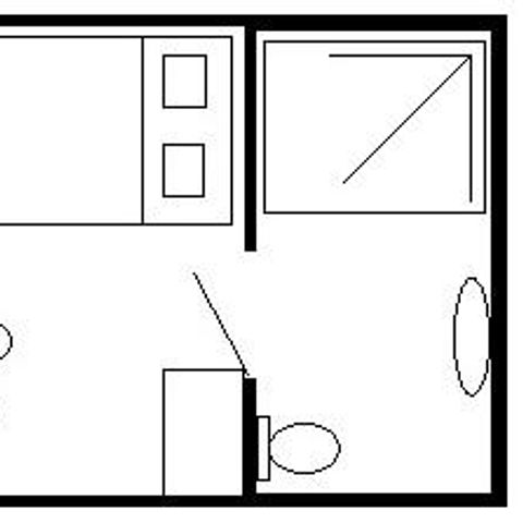 Studio 2 personen - Bulle Standaard 20 m² 1 slaapkamer +TV