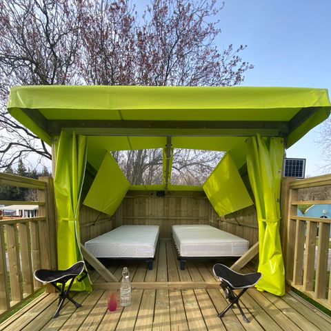 UNIEKE ACCOMMODATIE 2 personen - Camping Etoile 4m² - voor wandelaars en fietsers