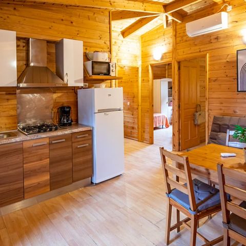 Stacaravan 6 personen - Mediterraan huis