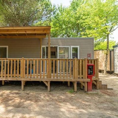 Stacaravan 4 personen - Comfort | 2 Slaapkamers | 4 Pers | Verhoogd terras | Airconditioning