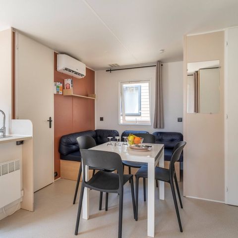 Stacaravan 6 personen - Mobile-home | Comfort | 3 Slaapkamers | 6 Pers. | Verhoogd terras | Airconditioning