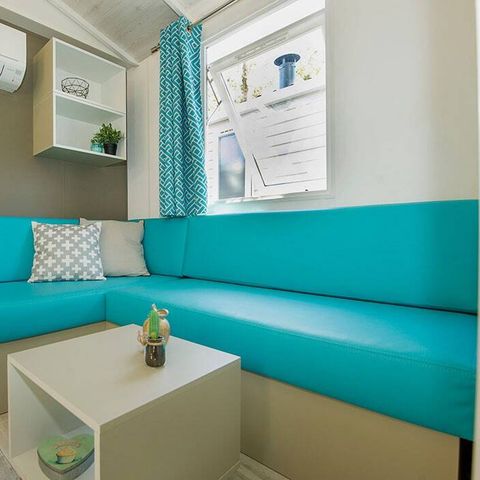 Stacaravan 6 personen - Mobile-home | Premium | 3 slaapkamers | 6 pers. | Verhoogd terras | Airconditioning.