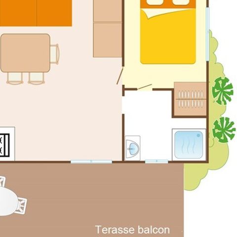 Stacaravan 6 personen - Familie +