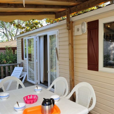 Stacaravan 6 personen - Villa + Airconditioning