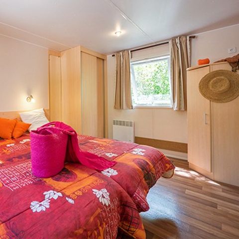 Stacaravan 4 personen - Stacaravan PMR | Comfort XL | 2 slaapkamers | 4/6 pers. | Verhoogd terras | Airconditioning | TV