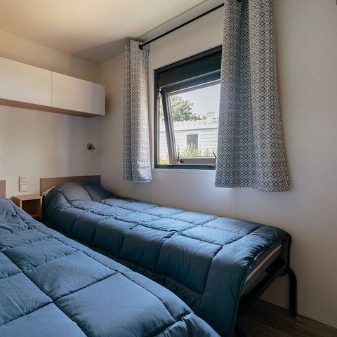 Stacaravan 6 personen - Mobile-home | Premium | 3 slaapkamers | 6 pers. | Verhoogd terras | Air-con.