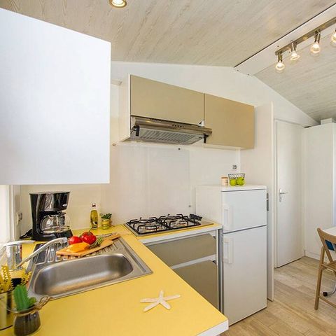 Stacaravan 4 personen - Comfort | 2 Slaapkamers | 4 Pers | Verhoogd terras | Airconditioning