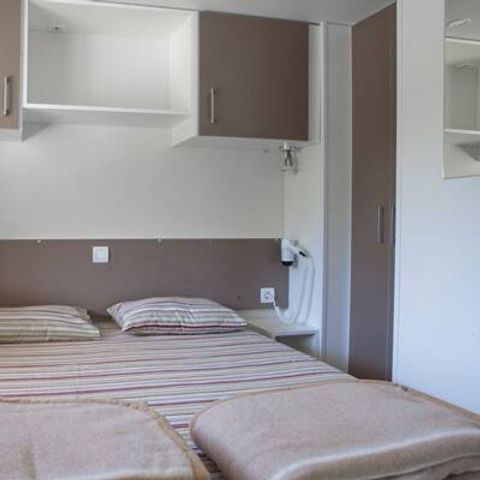 Stacaravan 6 personen - Comfort | 2 Slaapkamers | 4/6 Pers | Verhoogd terras | Airconditioning