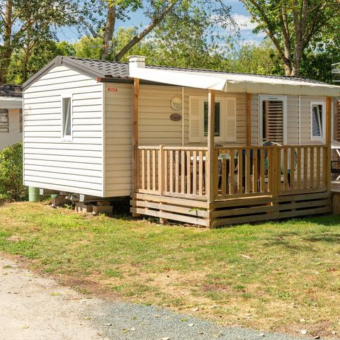 Stacaravan 6 personen - Comfort | 2 Slaapkamers | 4/6 Pers | Verhoogd terras | Airconditioning