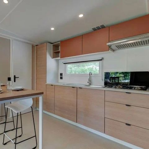 Stacaravan 6 personen - Mobile-home | Comfort XL | 3 slaapkamers | 6 pers. | Verhoogd terras | Airconditioning | TV
