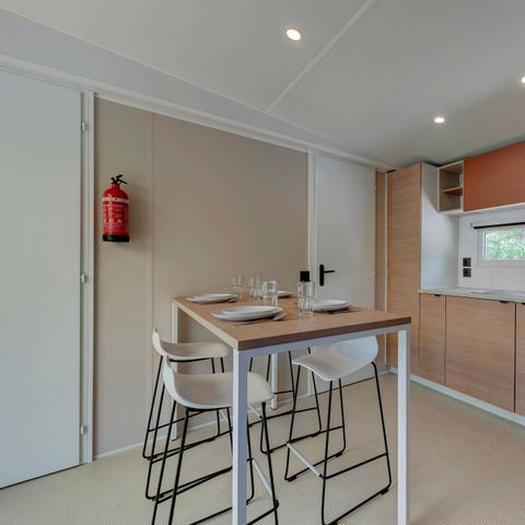 Stacaravan 6 personen - Comfort | 3 slaapkamers | 6 pers | Verhoogd terras | Airconditioning | TV