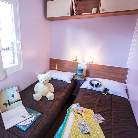 Stacaravan 6 personen - Stacaravan | Klassiek | 2 Slaapkamers | 4/6 Pers. | Verhoogd terras | Airconditioning.