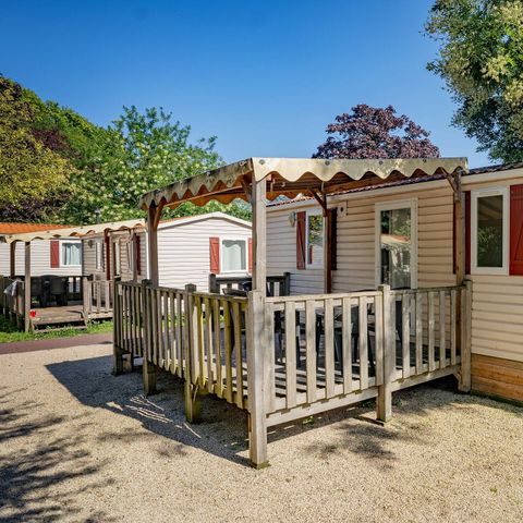 Stacaravan 6 personen - Stacaravan | Klassiek | 2 Slaapkamers | 4/6 Pers. | Verhoogd terras | Airconditioning.