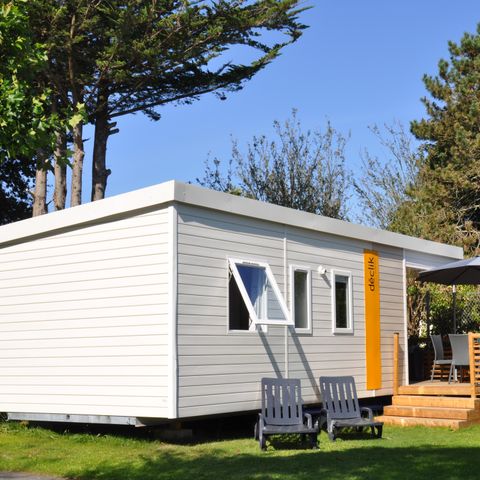 Stacaravan 6 personen - DECLICK met halfoverdekt terras