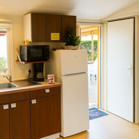 Stacaravan 6 personen - Vrije tijd 3 slaapkamers - TV