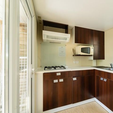Stacaravan 4 personen - Geïntegreerde cottage 27,5m²/ woensdag tot woensdag