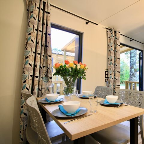Stacaravan 5 personen - 2 slaapkamers