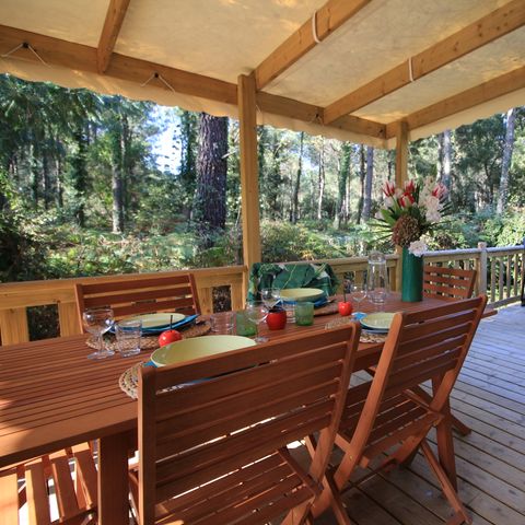 LODGE 6 personen -  Cottage Loggia "Boszicht" 6p - 3 slaapkamers - TV - Airconditioning