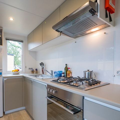 Stacaravan 4 personen - Comfort XL | 2 Slaapkamers | 4 Pers | Terras