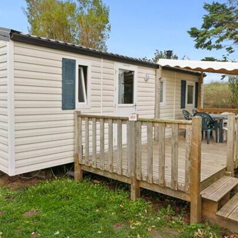 Stacaravan 6 personen - Mobile-home | Comfort | 3 Slaapkamers | 6 Pers. | Verhoogd terras | Airconditioning