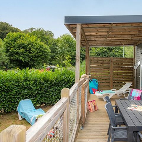 Stacaravan 6 personen - Mobile-home | Comfort XL | 3 slaapkamers | 6 pers. | Verhoogd terras | Airconditioning | TV