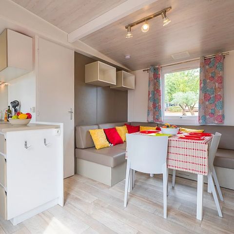 Stacaravan 6 personen - Mobile-home | Comfort XL | 3 slaapkamers | 6 pers. | Verhoogd terras | Airconditioning | TV