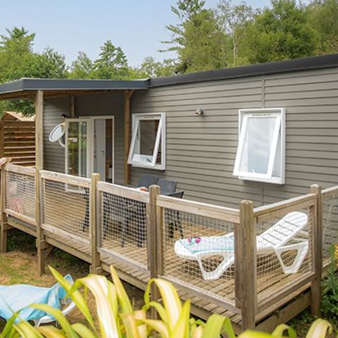 Stacaravan 6 personen - Mobile-home | Comfort XL | 3 slaapkamers | 6 pers. | Verhoogd terras | Airconditioning | TV