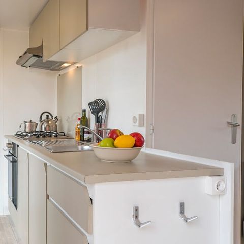 Stacaravan 6 personen - Mobile-home | Comfort XL | 3 slaapkamers | 6 pers. | Verhoogd terras | Airconditioning | TV