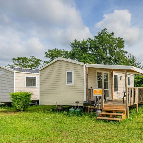 Bungalow 4 personen - Stacaravan | Comfort | 2 Slaapkamers | 4 Pers | Verhoogd terras | Airconditioning | TV