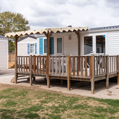 Stacaravan 4 personen - Stacaravan | Comfort XL | 2 slaapkamers | 4 pers. | Verhoogd terras | Airconditioning | TV
