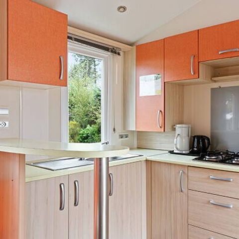 Bungalow 6 personen - Mobile-home | Comfort | 2 Slaapkamers | 4/6 Pers. | Verhoogd terras | Airconditioning.