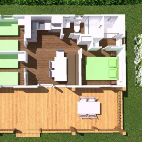 Stacaravan 6 personen - Nabucco deluxe s