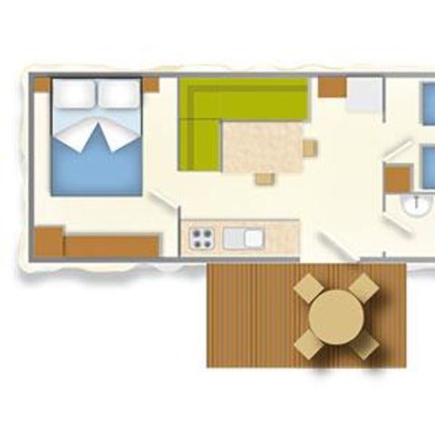 Stacaravan 5 personen - ROMANTISCHE